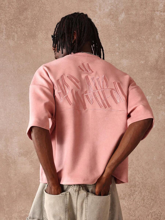 Dust Rose Plush Oversized Men’s Shirt