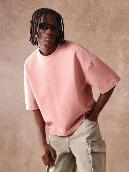 Dust Rose Plush Oversized Men’s Shirt
