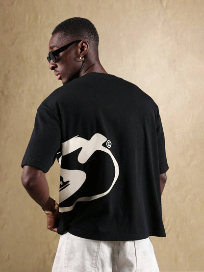 Bold Monochrome Abstract Men’s Shirt