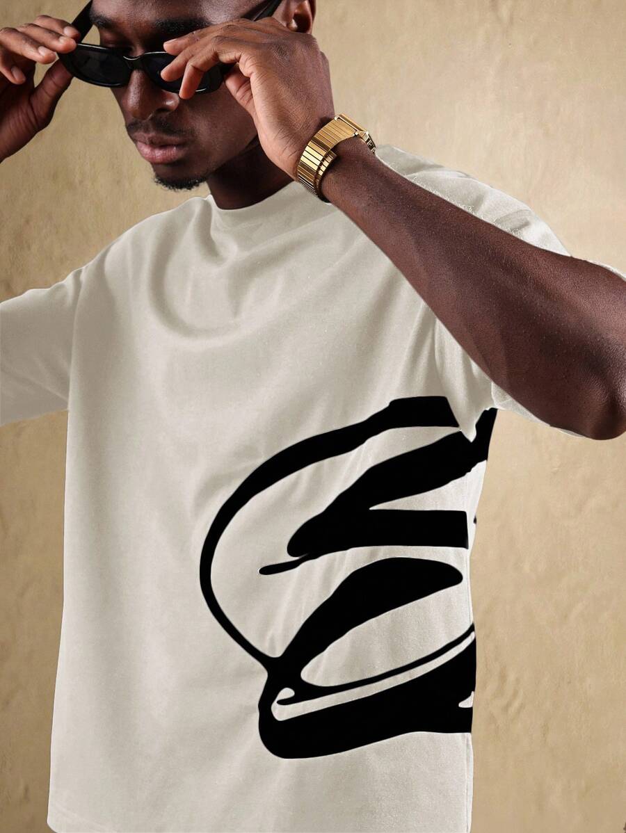 Abstract Ink Graphic Men’s Shirt