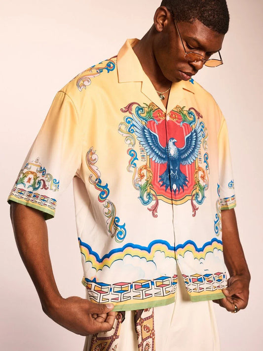 Coastal Stripe Textured Men’s Shirt